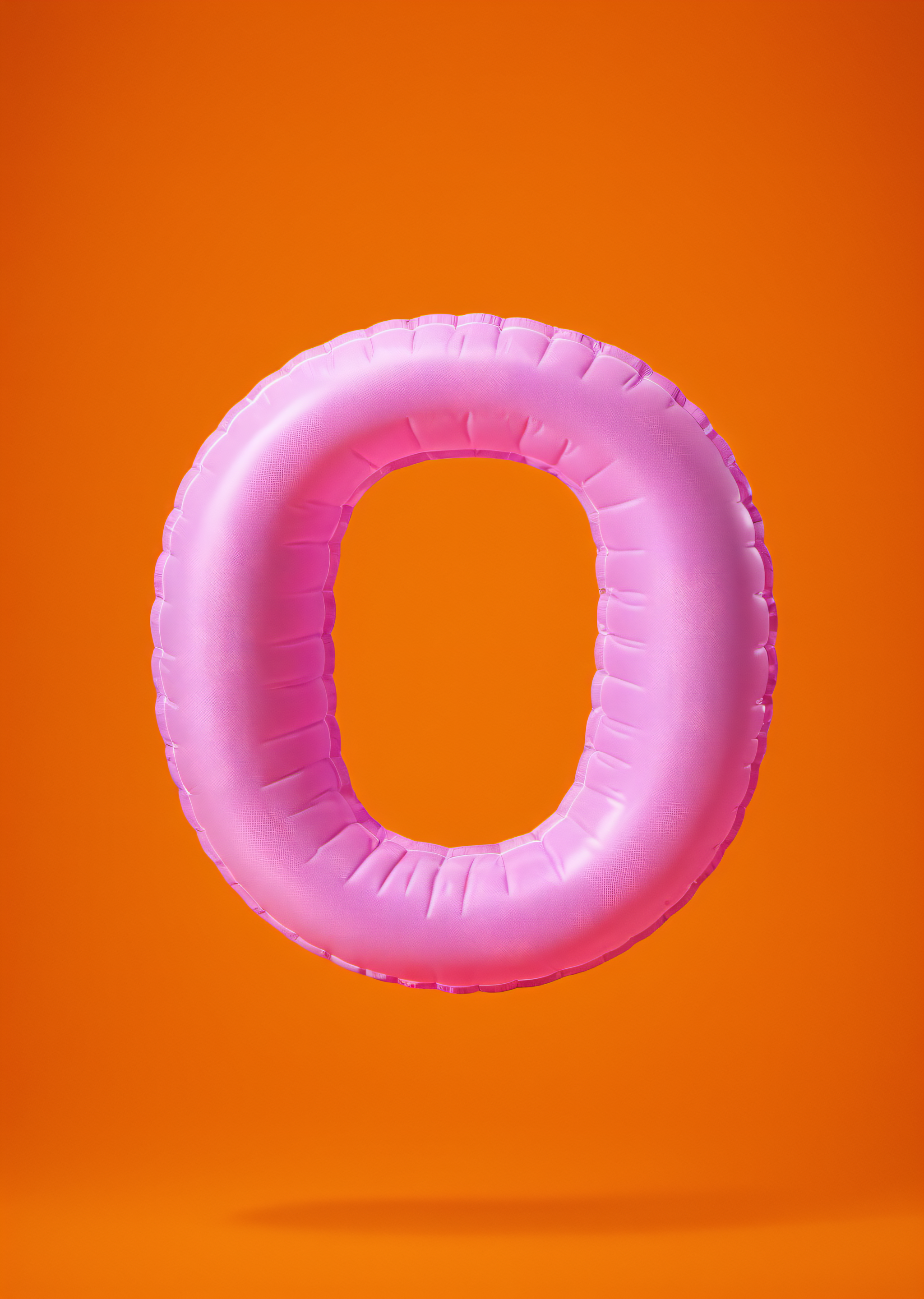 inflatable 3d alphabet O