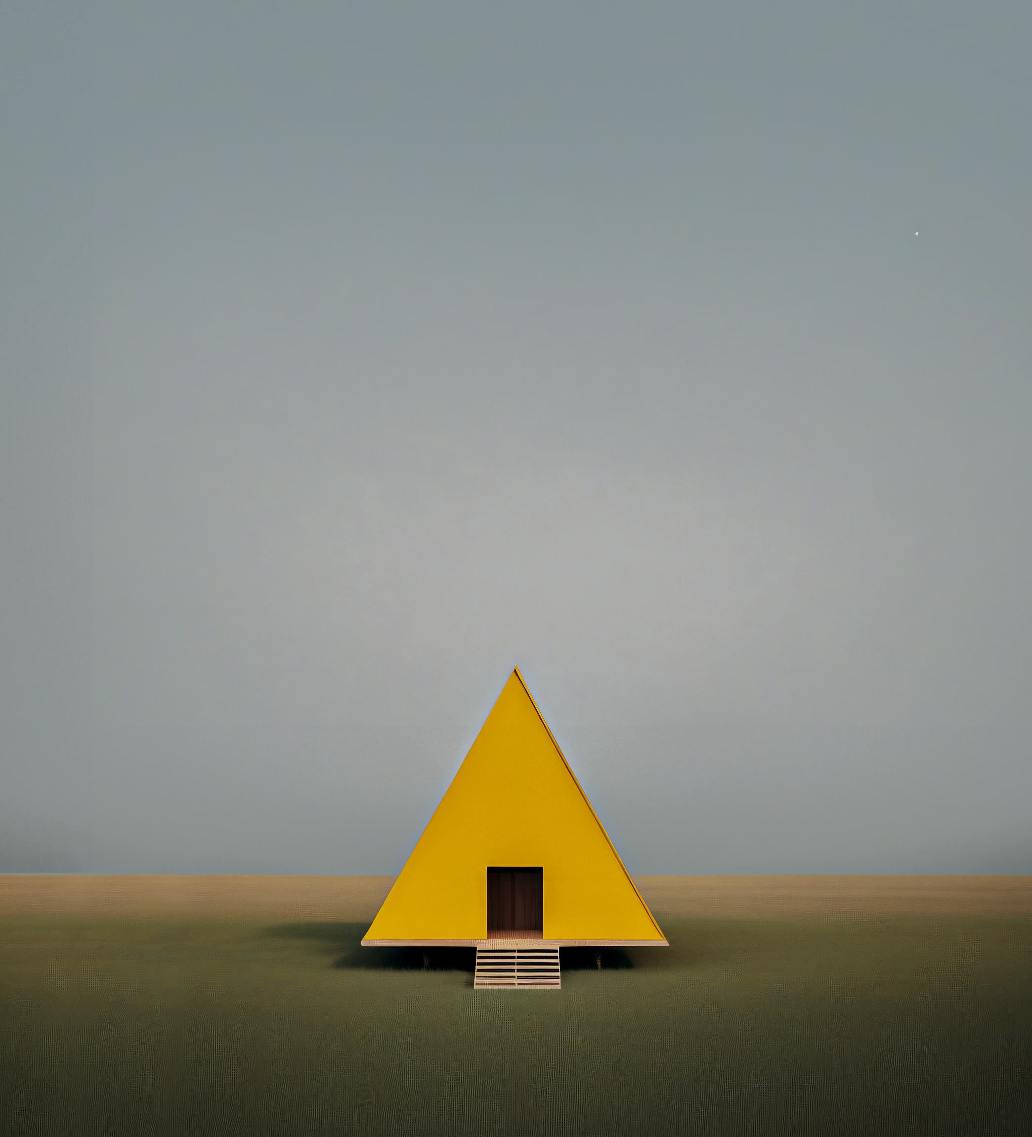 yellow triangle house